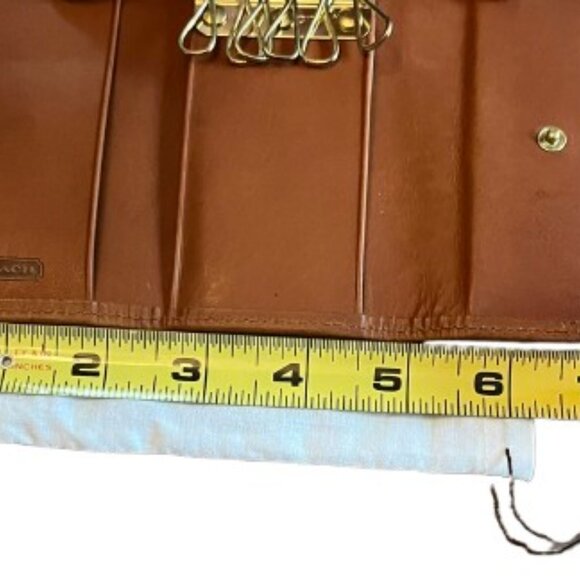 NWT - Vintage Coach #4807 Trifold Key Case/Wallet in British Tan Key Wallet - Picture 6 of 6